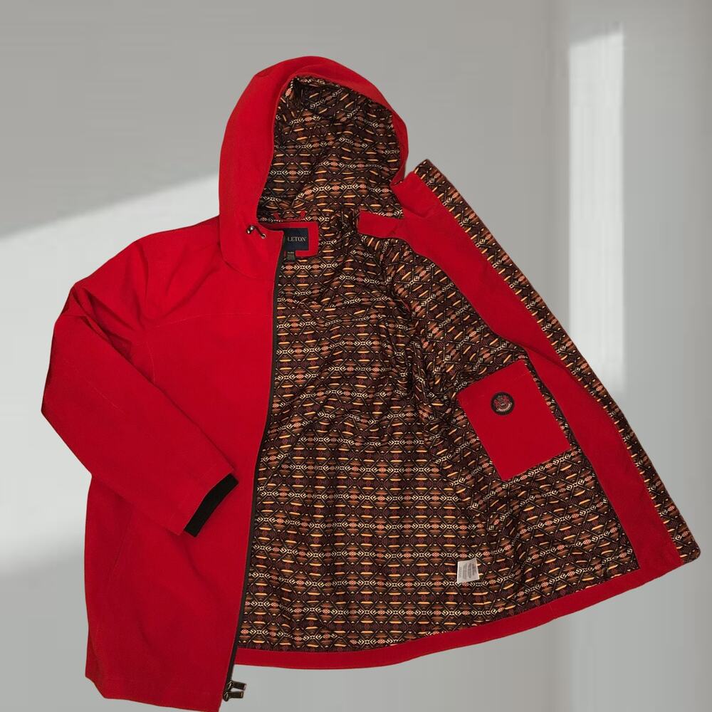 Pendleton Jacket Red Softshell With Aztec Southwe… - image 1